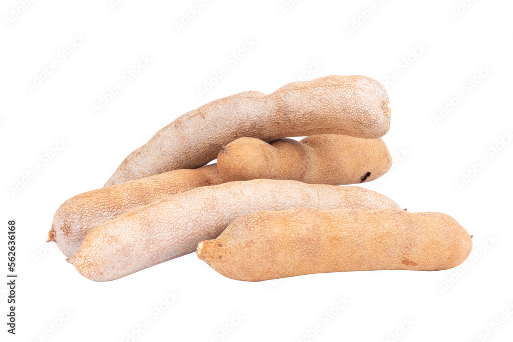 sweet tamarind isolated on white background sweet tamarind isolated on white background