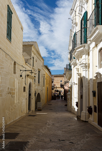 Small street in the city of Matera