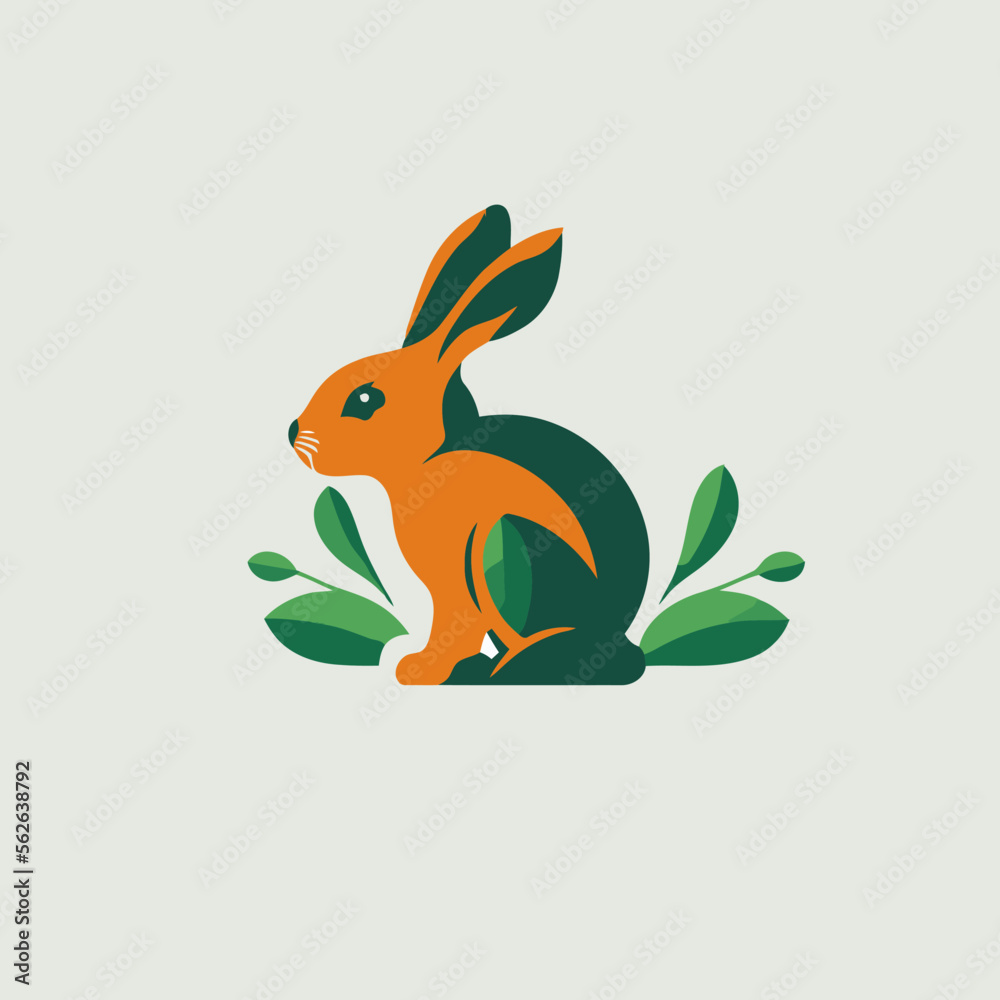 rabbit logo design template bunny character vector mascot rabbit logo design template bunny character vector mascot