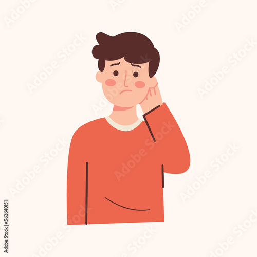 Confused Man Thinking about something