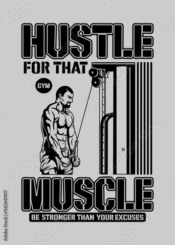 HUSTLE TRAIN GYM QUOTE
