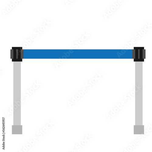Retractable belt for queue in check in or security area in the airport terminal