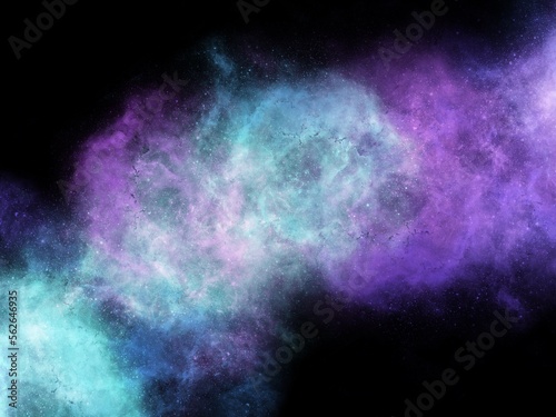 Fototapeta Naklejka Na Ścianę i Meble -  Blue Galaxy Background