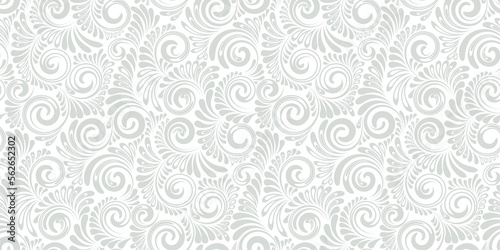 Curve elegant lines  seamless abstracr grey pattern