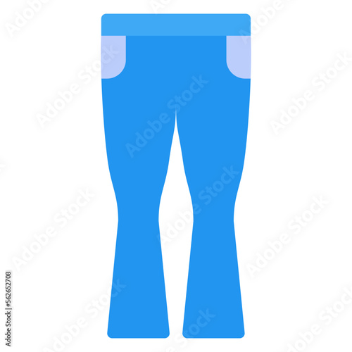 bell bottoms jeans illustration