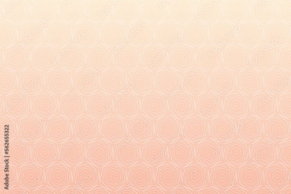 Pattern with geometric elements in pink gold tones gradient abstract background Vector for design