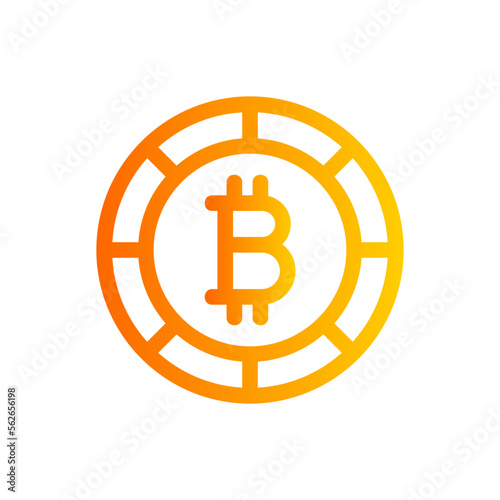 bitcoin gradient icon