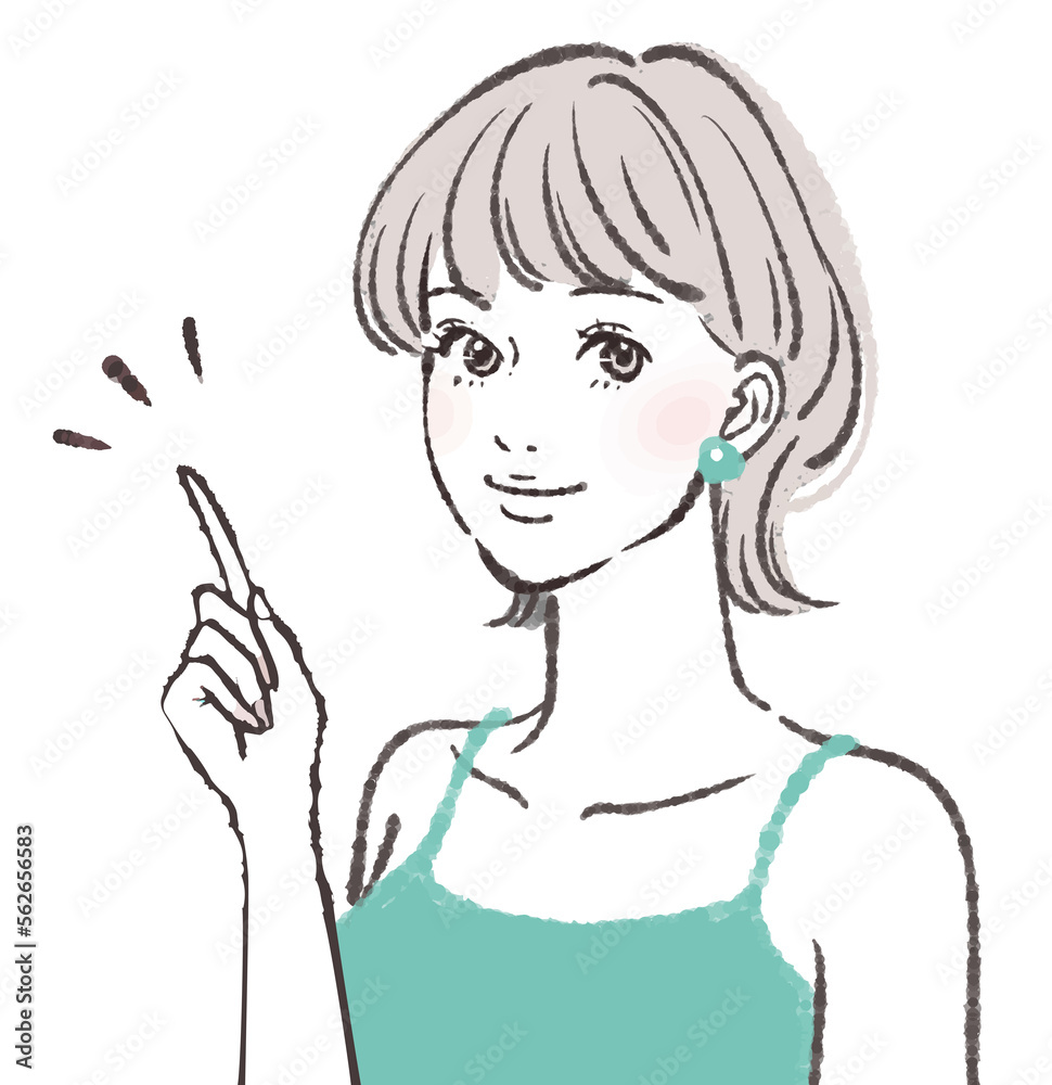 女性のイラスト素材 女性のイラスト素材