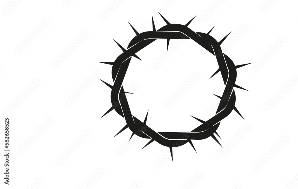 Photo &amp; Art Print Crown of thorns silhouette, Jesus Christ wreath of ...