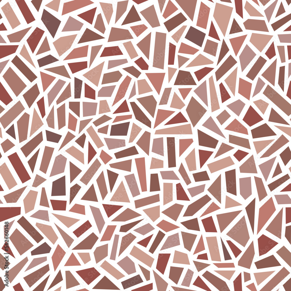 Seamless vector pattern. Traditional Georgian clay broken vessel mosaic, tiles Seamless vector pattern. Traditional Georgian clay broken vessel mosaic, tiles