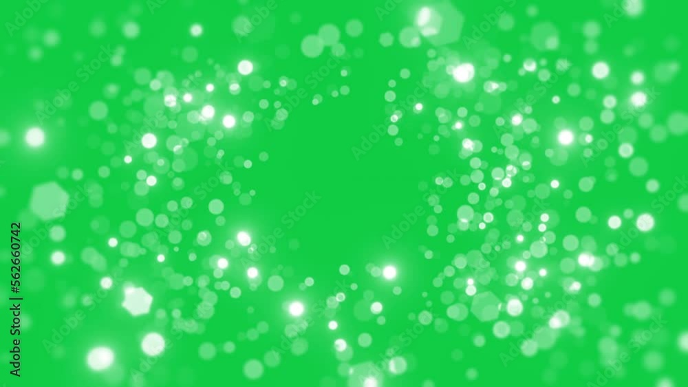 white bokeh blur light green screen background