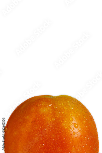 half Tomato isolated on white background.