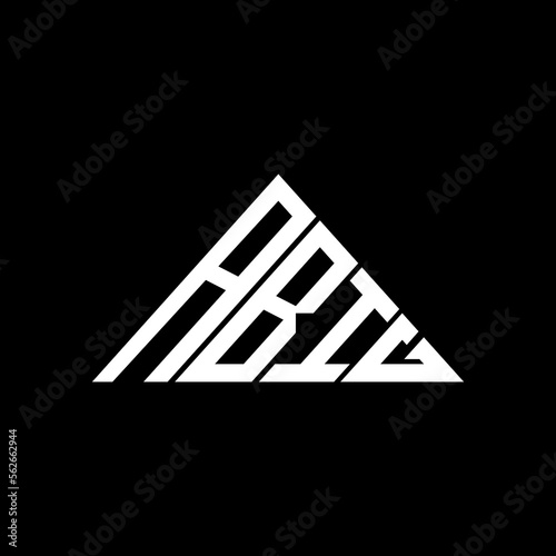 ABIG letter logo creative design with vector graphic, ABIG simple and modern logo. photo