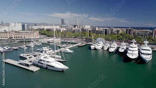 Barcelona harbor spain catalonia photo