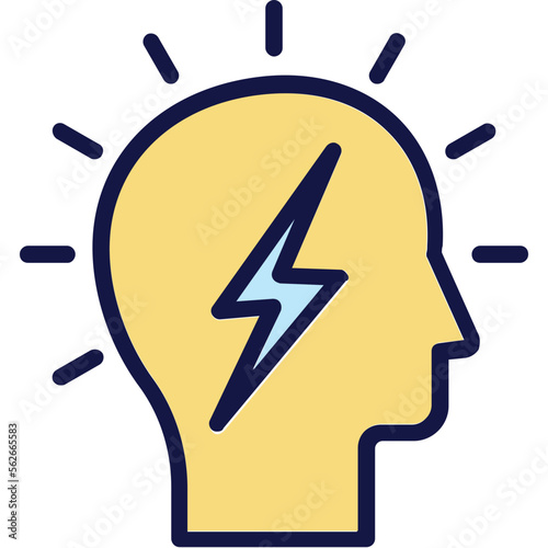 Conscious thinking, consciousness Vector Icon Fully Editable

