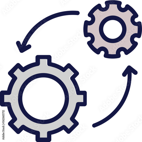 Cog, cogwheel Vector Icon Fully Editable
