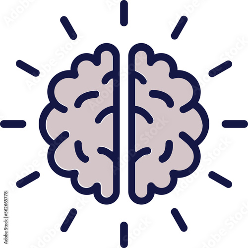 Brain, brain training Vector Icon which can easily modify or edit

