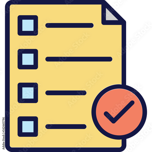 Check mark, checklist Vector Icon which can easily modify or edit

