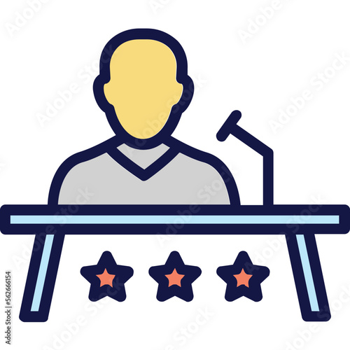 Conference, public speaker Vector Icon which can easily modify or edit

