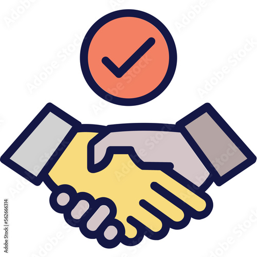  Approved, commitment Vector Icon which can easily modify or edit

