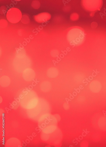 Close up of red bokeh background created using generative ai technology