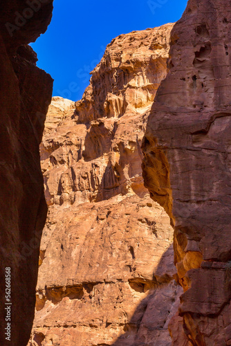 The Siq red rocks, canyon of Petra, Jordan © Nataliya
