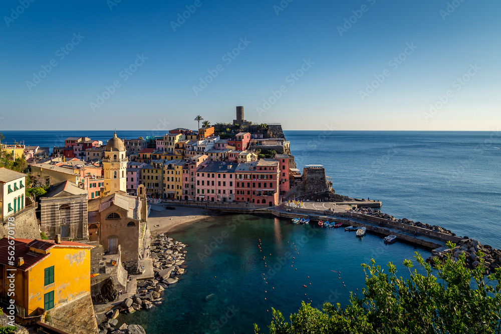 View of Vernazza, Cinque Terre, Tuscany, Italy