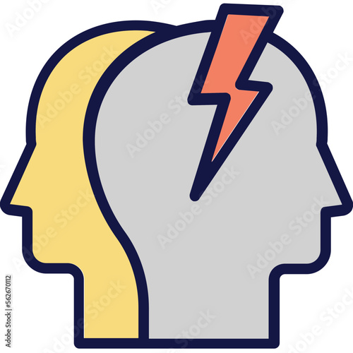 Business conflict, clash Vector Icon

