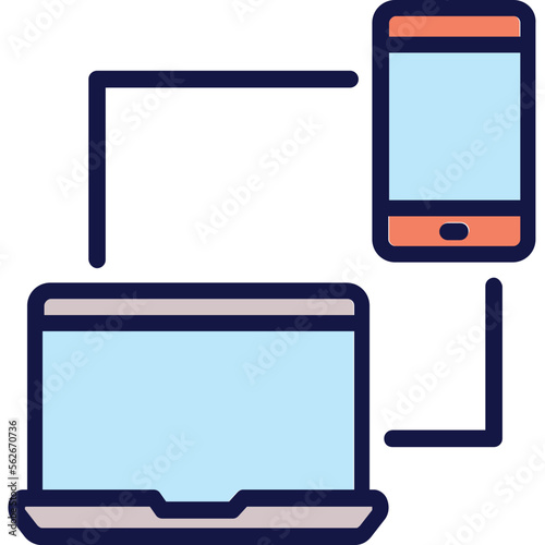 Cell phone, devices Vector Icon

