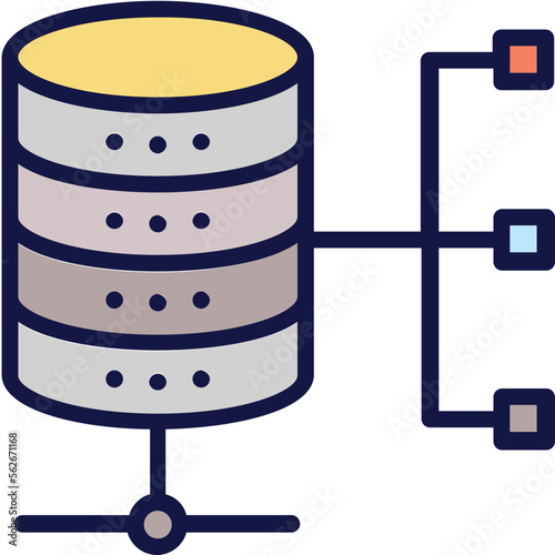 Database, hierarchy Vector Icon photo