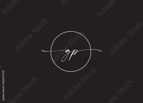 GP Initial Letter Logo - Minimal Vector Logo Design