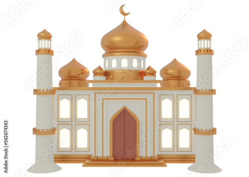 Photography 3D rendering Islamic architecture, Ramadan