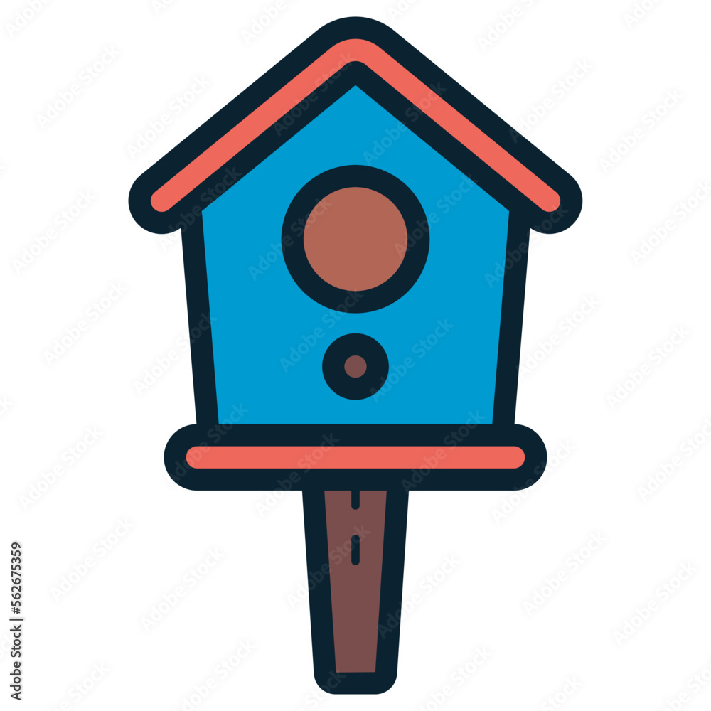 bird house illustration