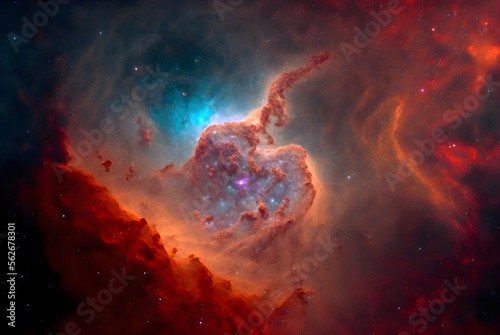 Beautiful Space Nebula © ArtAxiom