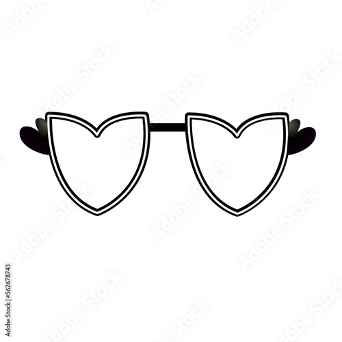 Glasses icon vector