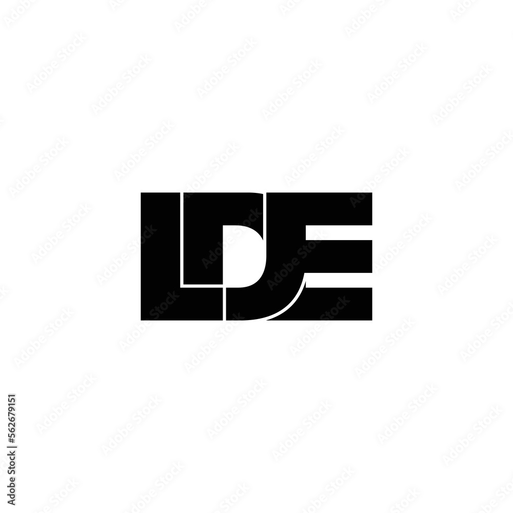 LDE letter monogram logo design vector LDE letter monogram logo design vector