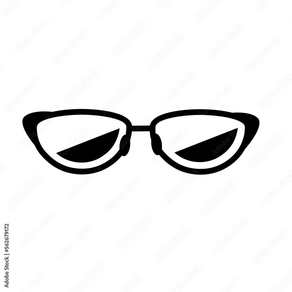 Glasses icon vector