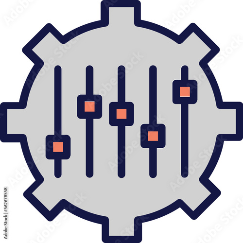 Abilities, cog Vector Icon
