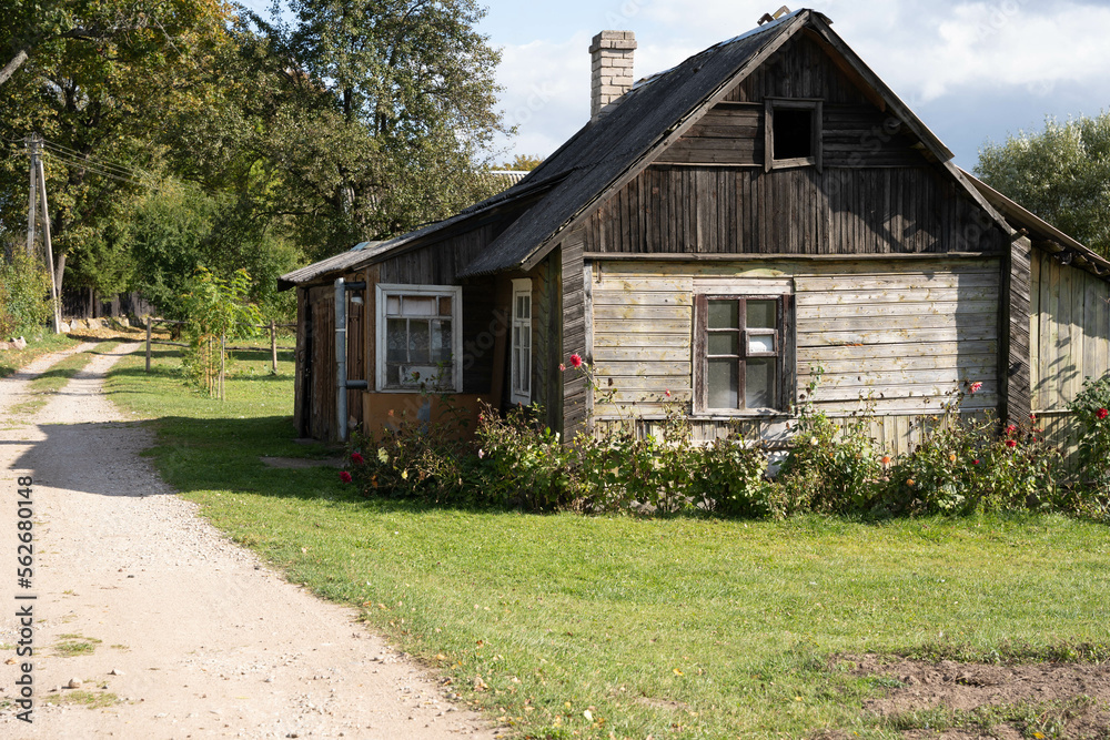 Fototapeta premium old house in the village