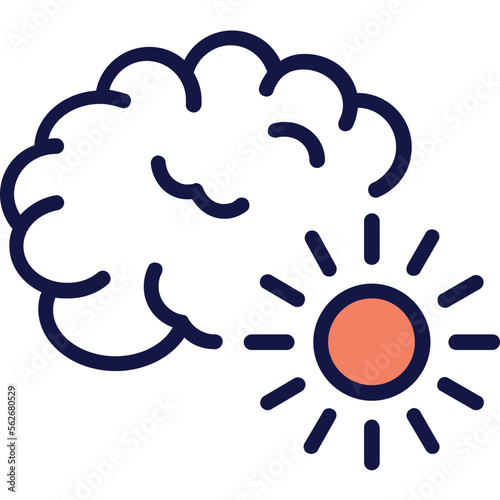 Brainstorming, curiosity Vector Icon
