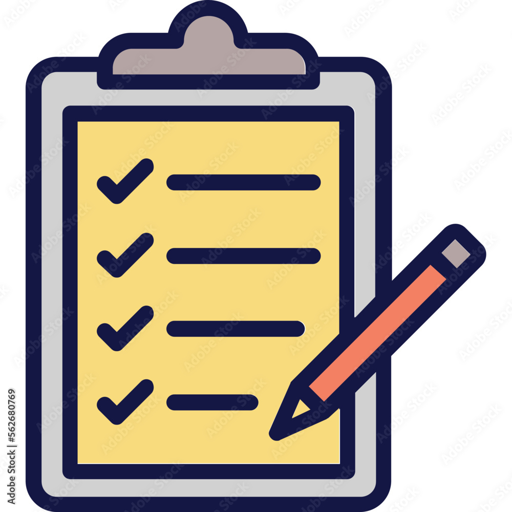 Checklist, clipboard Vector Icon
Checklist, clipboard Vector Icon