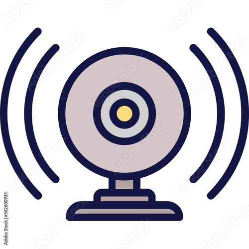 Webcam, cam Vector Icon

