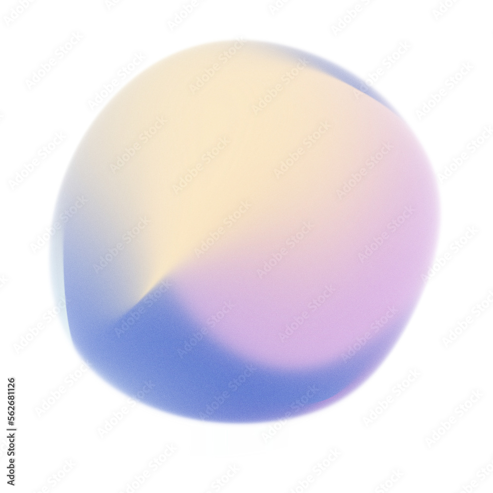 Fototapeta premium Grainy gradient shape, aura gradient