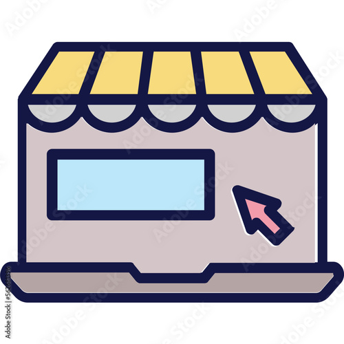 Click, eshop Vector Icon
