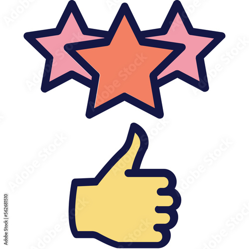 Feedback, positive response Vector Icon
