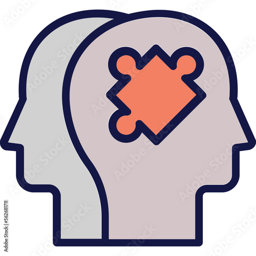 Jigsaw, project teams Vector Icon

