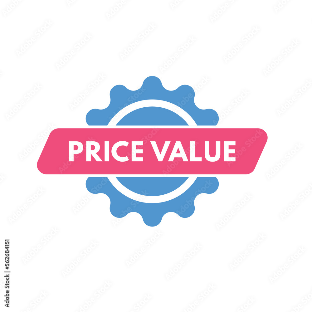 price value text Button. price value Sign Icon Label Sticker Web Buttons