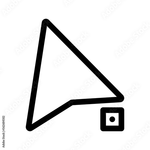 designer tool direct selection icon flat vecktor elegant trendy popular