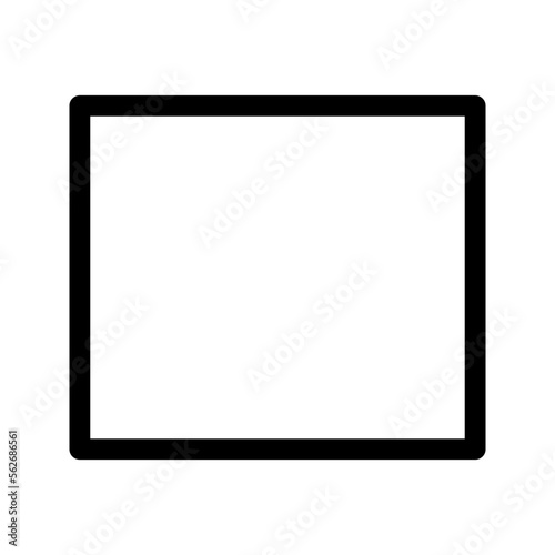 designer tool rectangle icon flat vecktor trendy popular