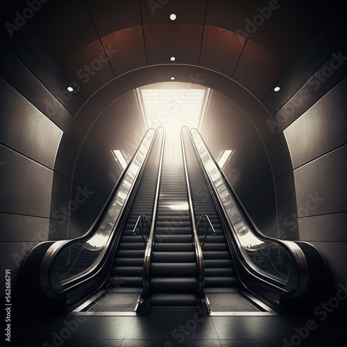 Modern escalator. Generative AI.